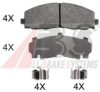 MGA 1107 Brake Pad Set, disc brake